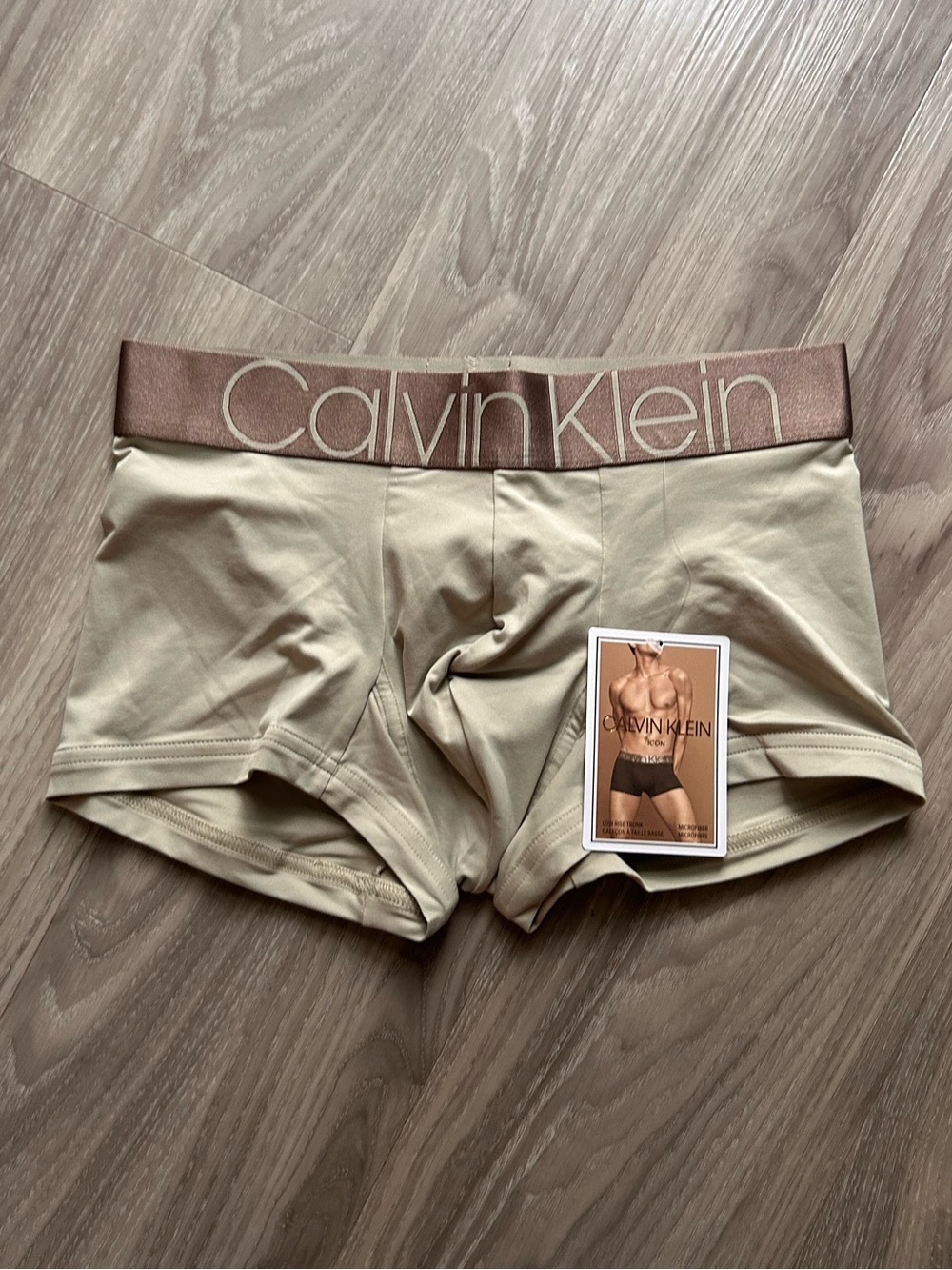Calvin Klein | Icon Micro Low Rise Trunks in Grey Moss (S)